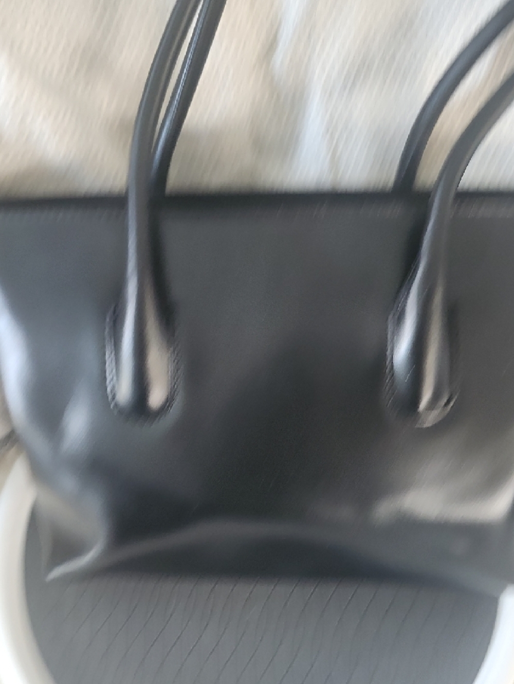 Furla Black Leather Tote with Double Handles - Picture 3 of 13